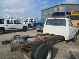 1990 FORD F350 CAB AND CHASSIS