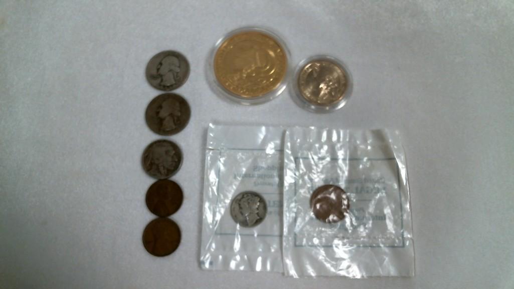 CURRENCY, COINS AND STAMPS