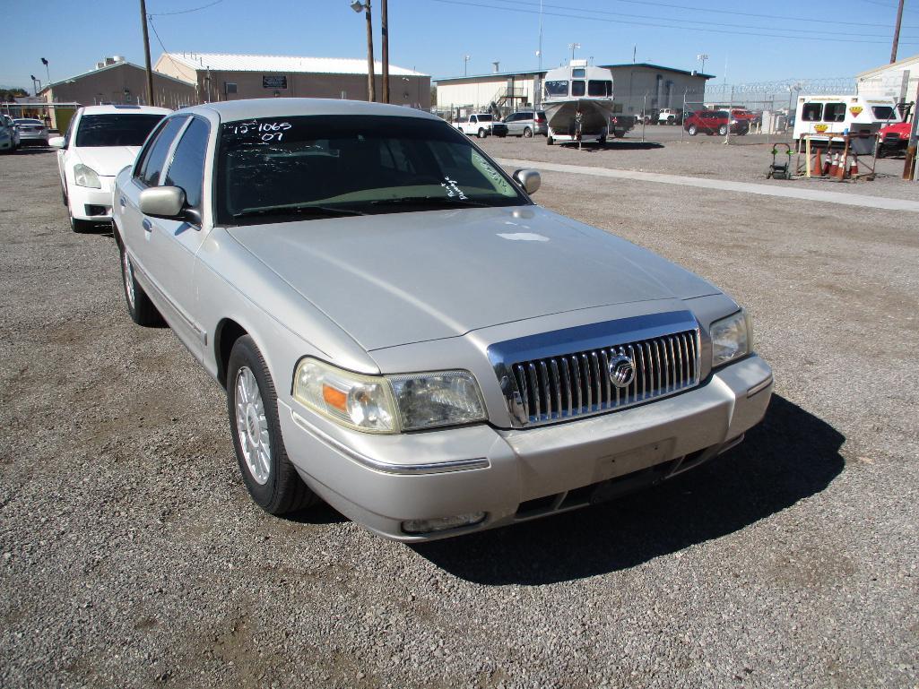 YEAR 2007 MAKE MERCURY MODEL GRAND MARQUIS VIN 2MEFM75V87X641600 DESCRIPTION PAINT DAMAGE ODOMETER