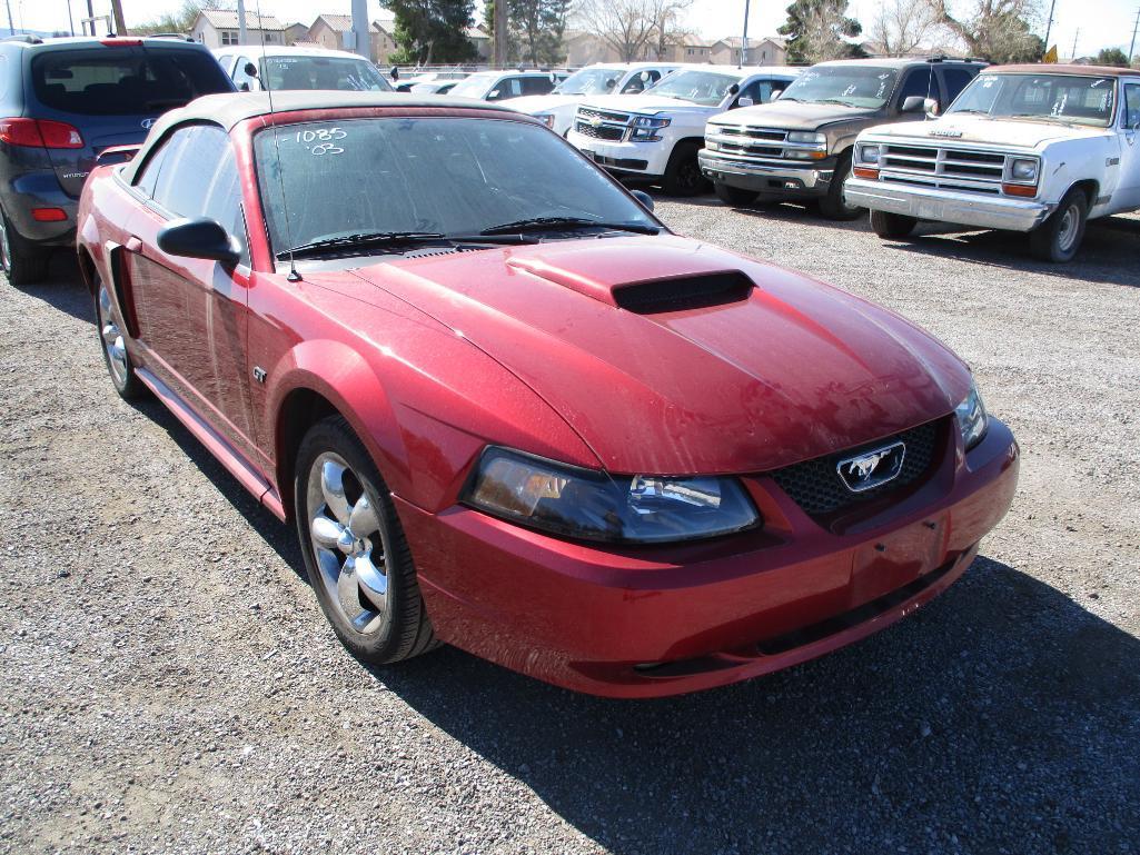 YEAR 2003 MAKE FORD MODEL MUSTANG GT VIN 1FAFP45X03F424207 DESCRIPTION CONVERTIBLE ODOMETER 36836