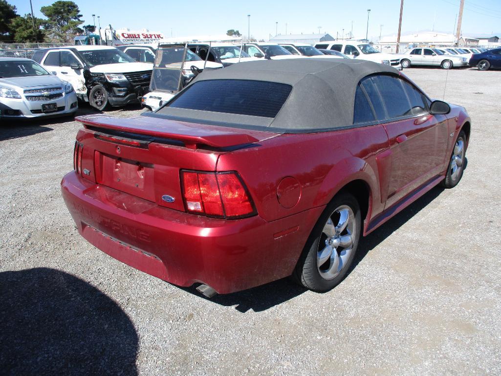 YEAR 2003 MAKE FORD MODEL MUSTANG GT VIN 1FAFP45X03F424207 DESCRIPTION CONVERTIBLE ODOMETER 36836