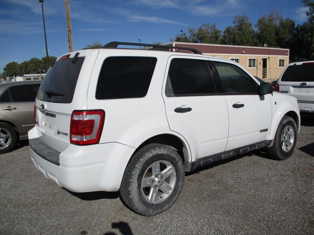 YEAR 2008 MAKE FORD MODEL ESCAPE HYBRID VIN 1FMCU59H68KE43451 ODOMETER 68601 ODOMETER STATEMENT EX