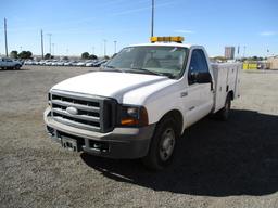 YEAR 2005 MAKE FORD MODEL F-250 UTILITY VIN 1FDSF20P55EC57158 DESCRIPTION DIESEL ODOMETER 133841