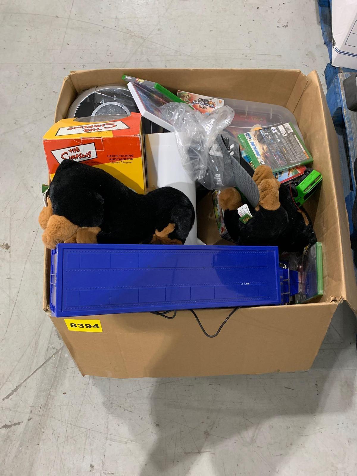 BOX W/TOYS & MISC