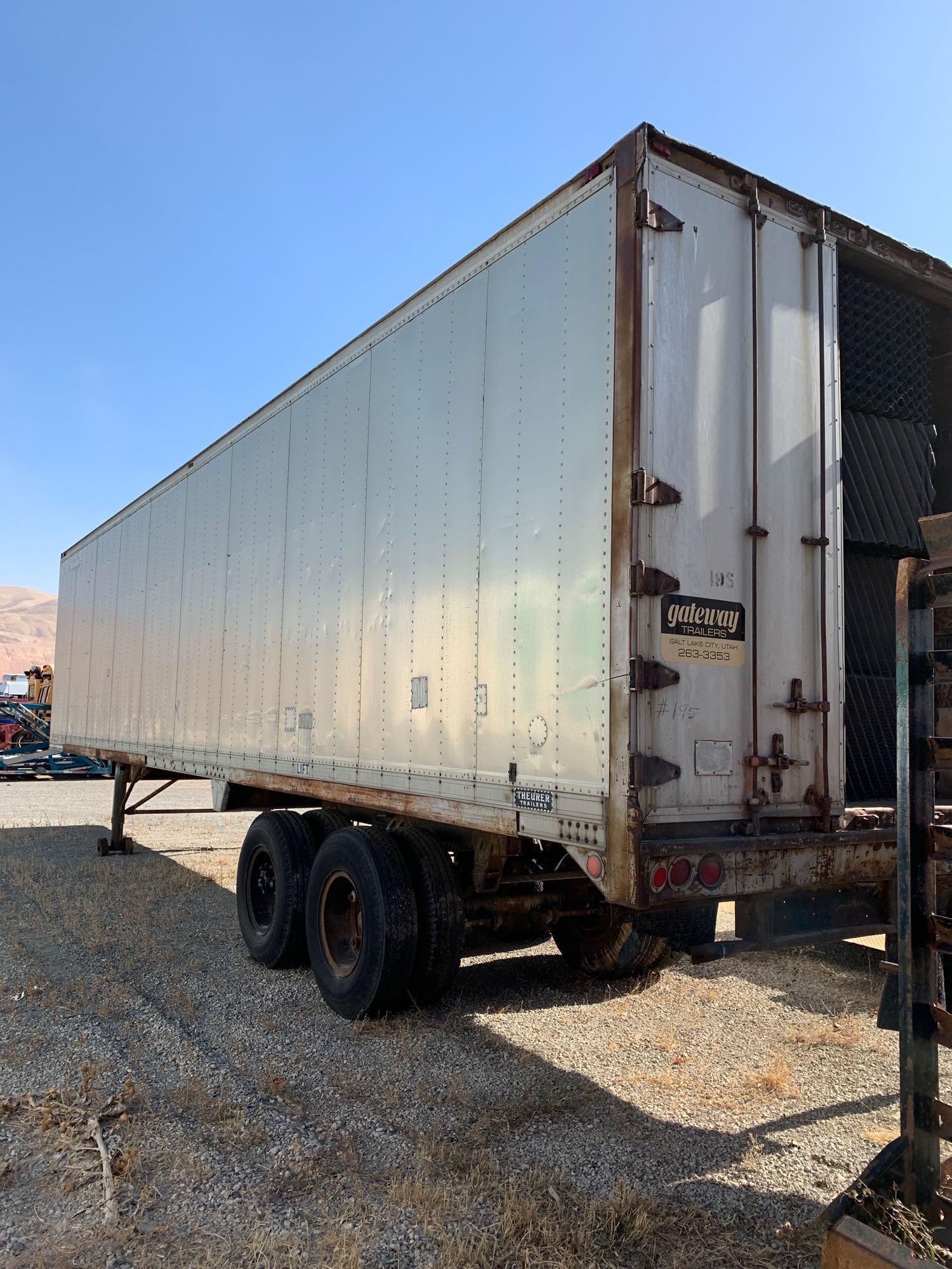 1968 THEURER 40' VAN TRAILER