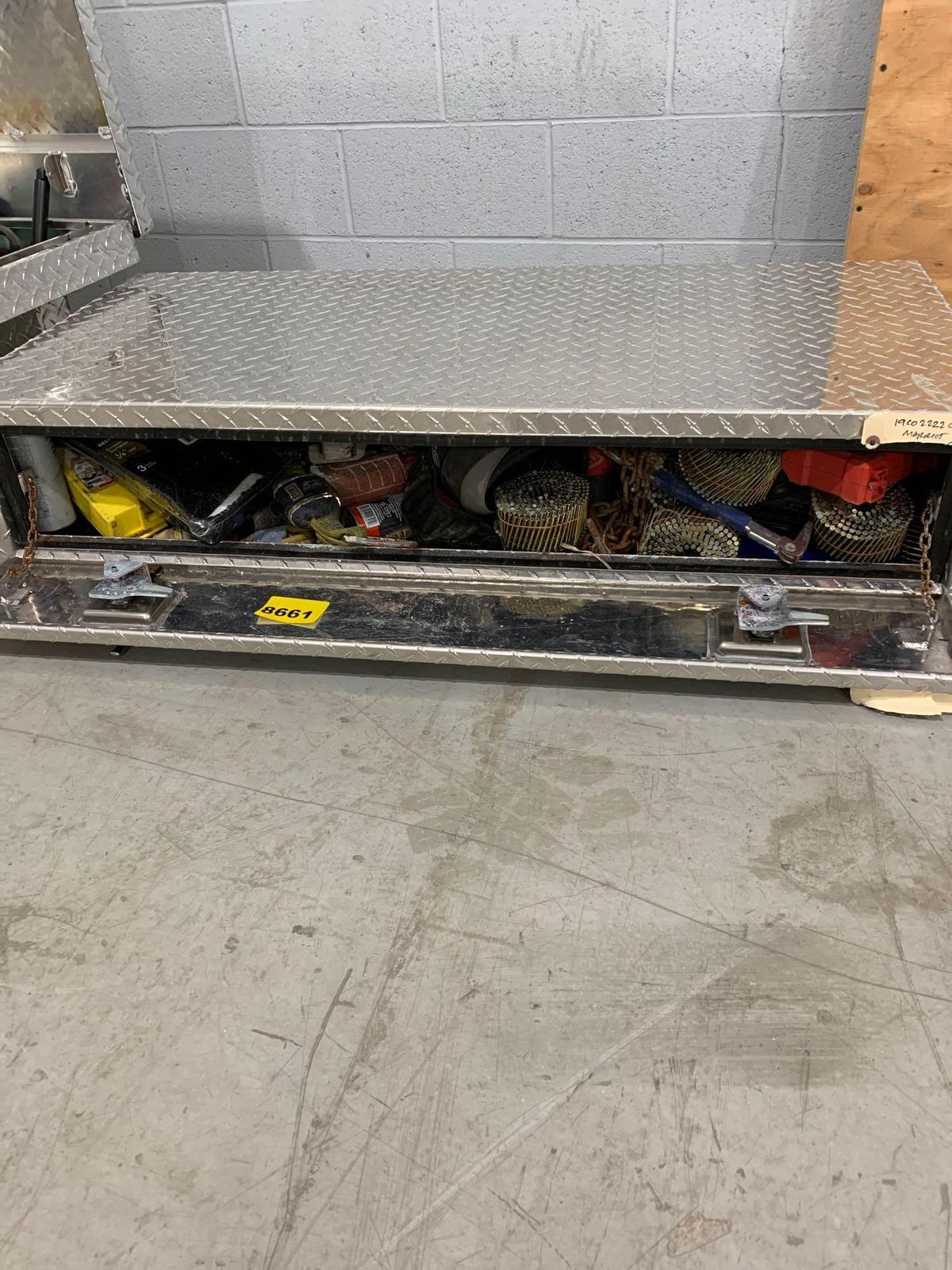 TRUCK TOOL BOX W/ MISC