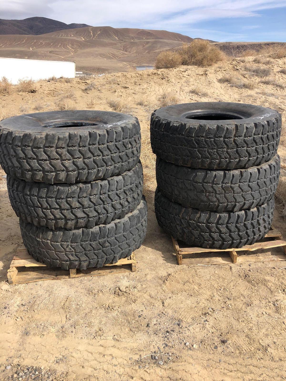 6- GOODYEAR 395/85R20 TIRES