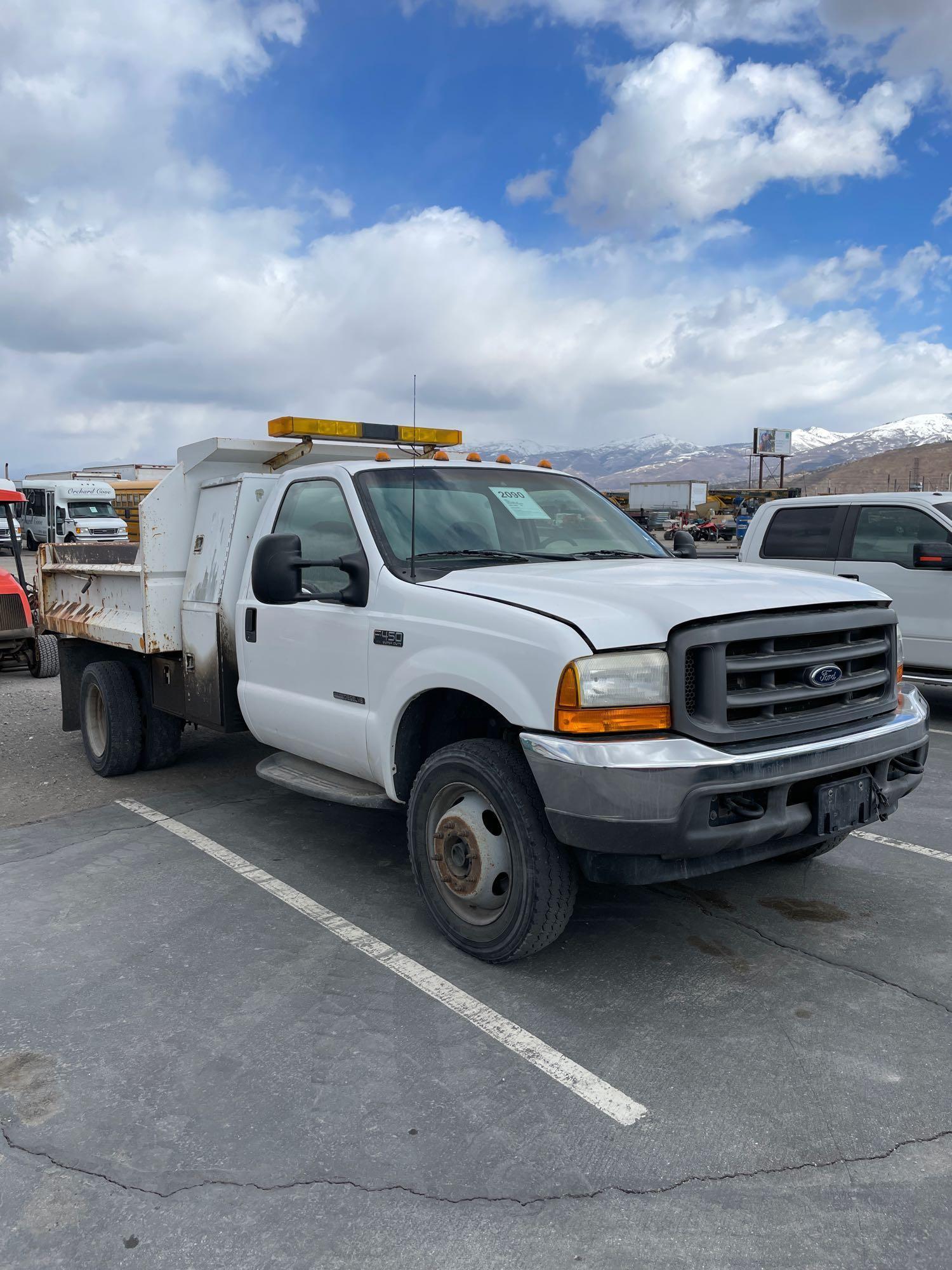 2001 FORD F450 DUMP 4X4