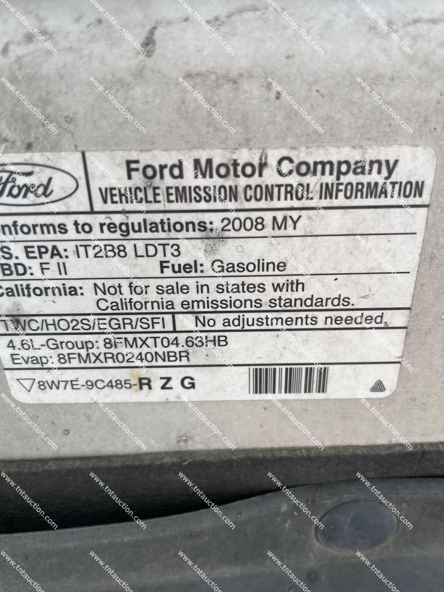 2008 FORD F150 4X4