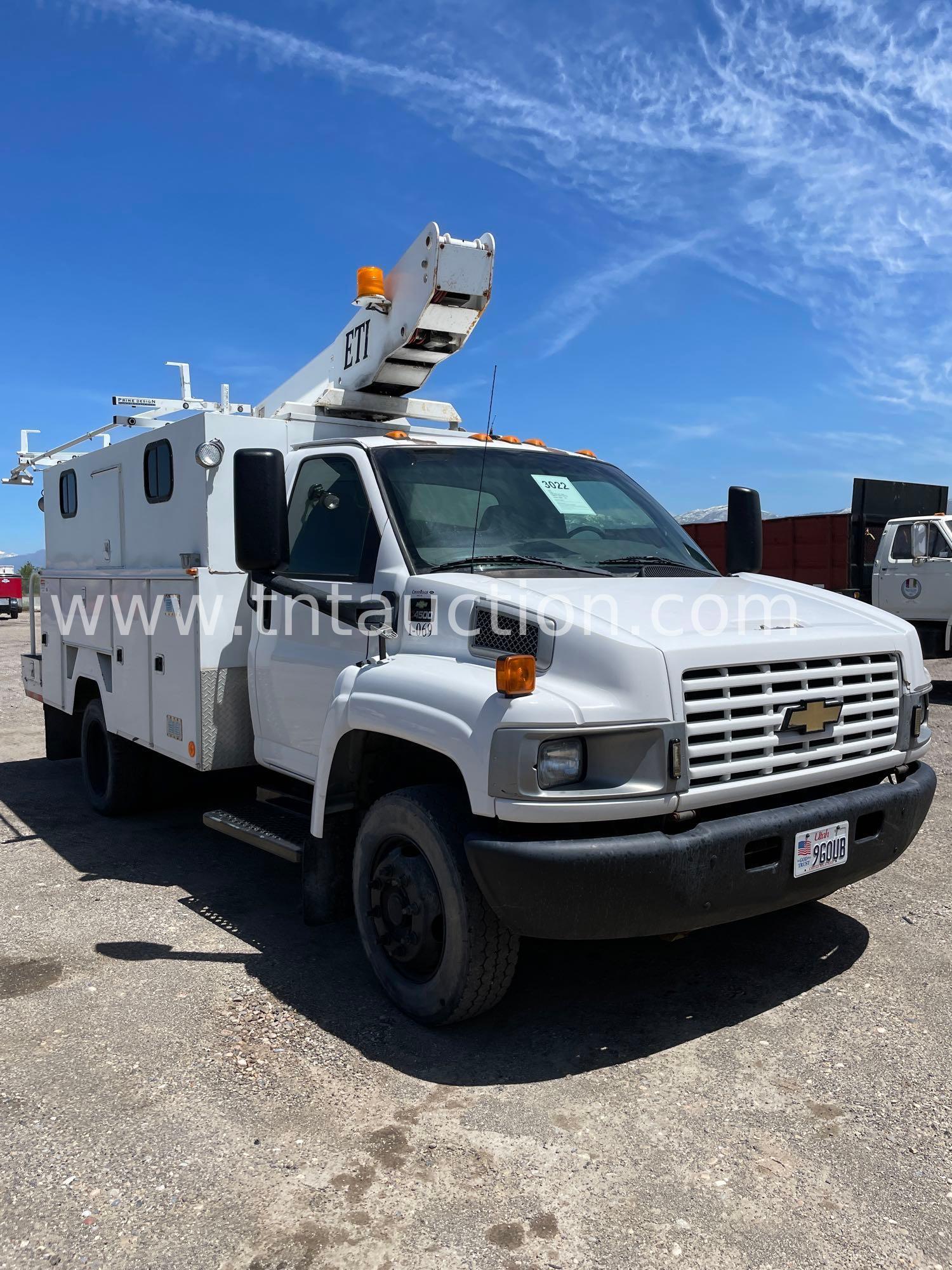 2007 CHEV 4500 BUCKET TRK