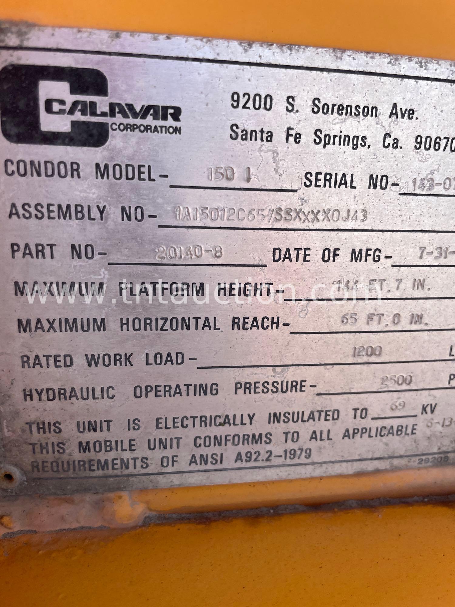 1978 CALVAR CONDOR MANLIFT