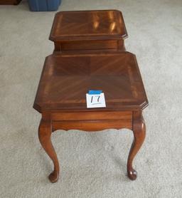 Pair Of Small Living Room Accent Tables.