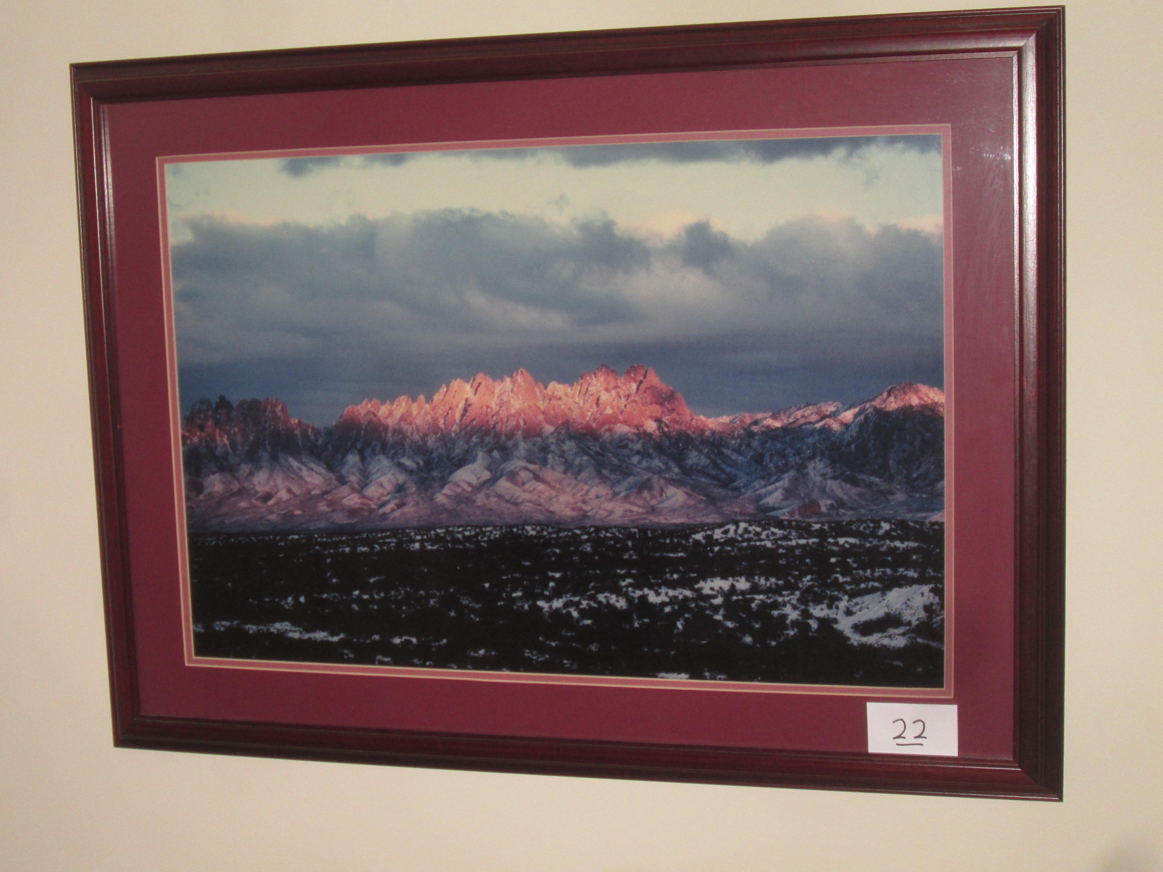 Landscape Framed Picture. Las Cruces Nm