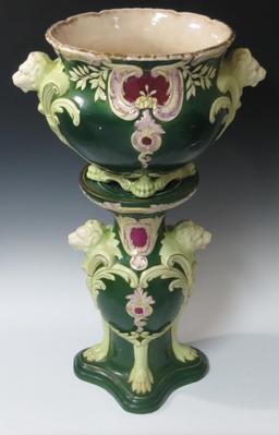 Roseville Jardiniere & Pedestal