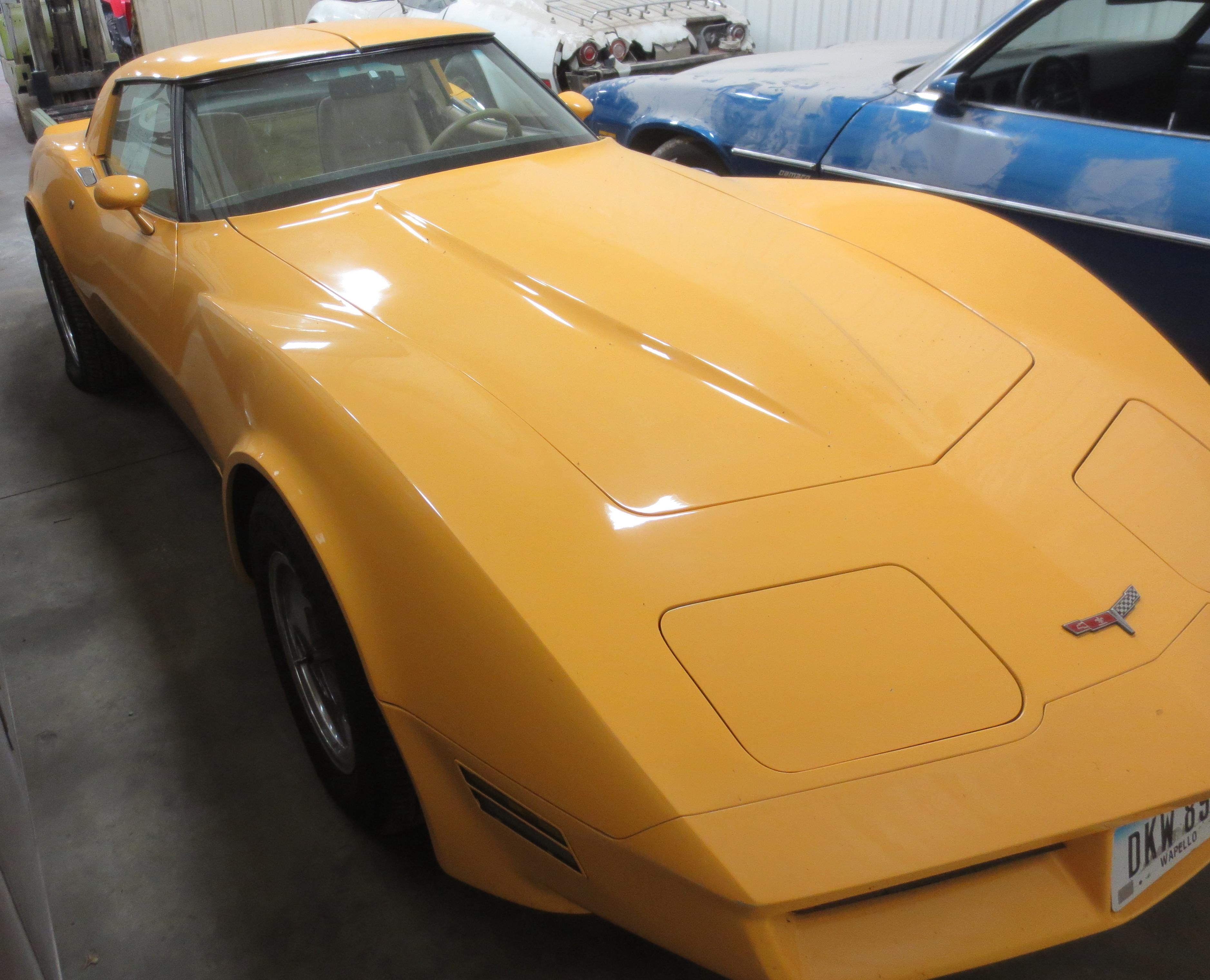 1980 Yellow Corvette Stingray