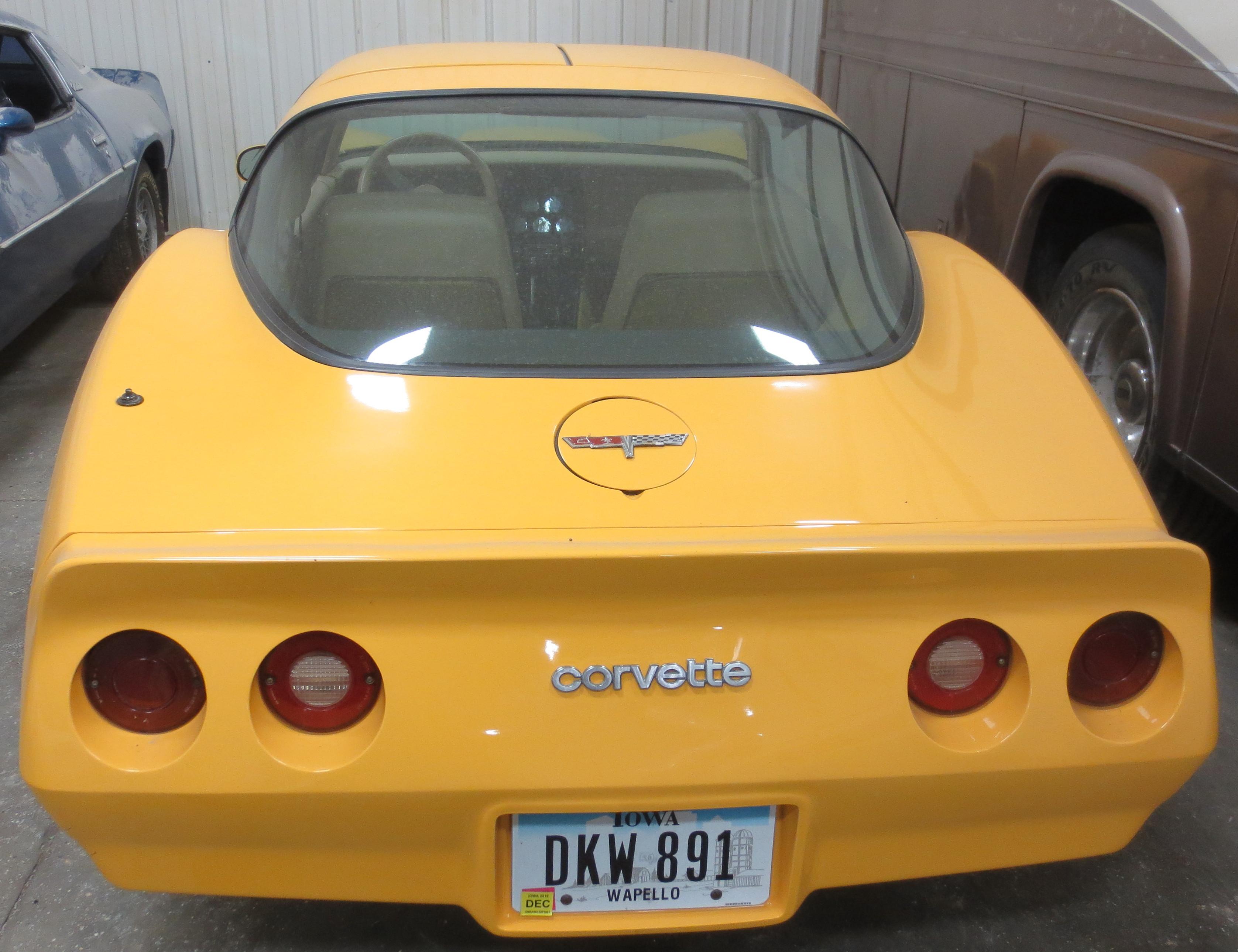 1980 Yellow Corvette Stingray