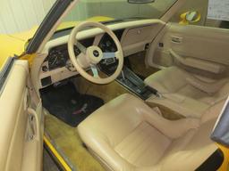 1980 Yellow Corvette Stingray