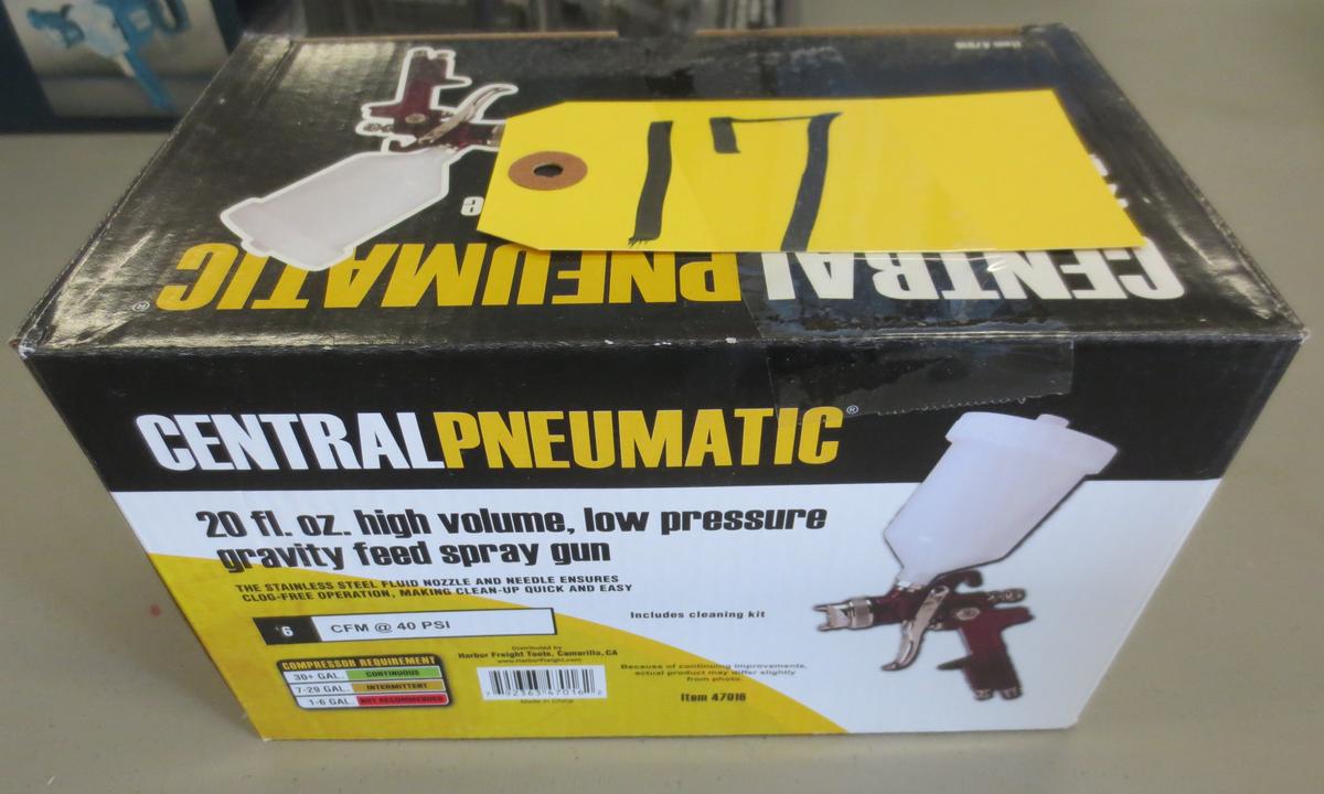 Central Pneumatic Paint Spray Gun
