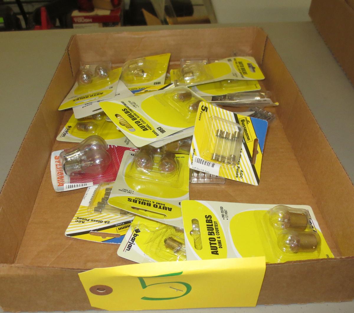 Assorted Auto Lights, Assorted Glass Fuses