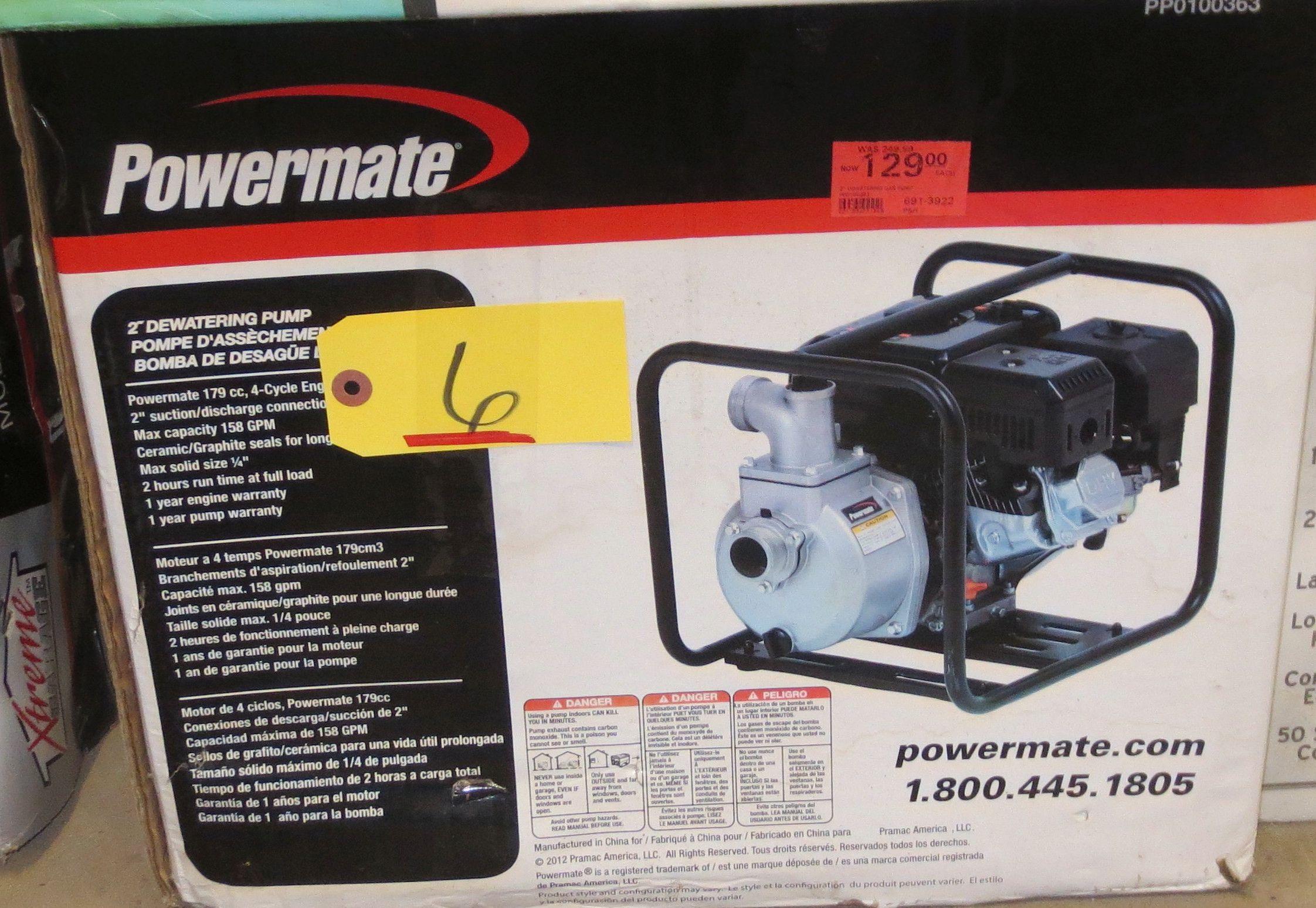 Powermate 2" Dewatering Pump