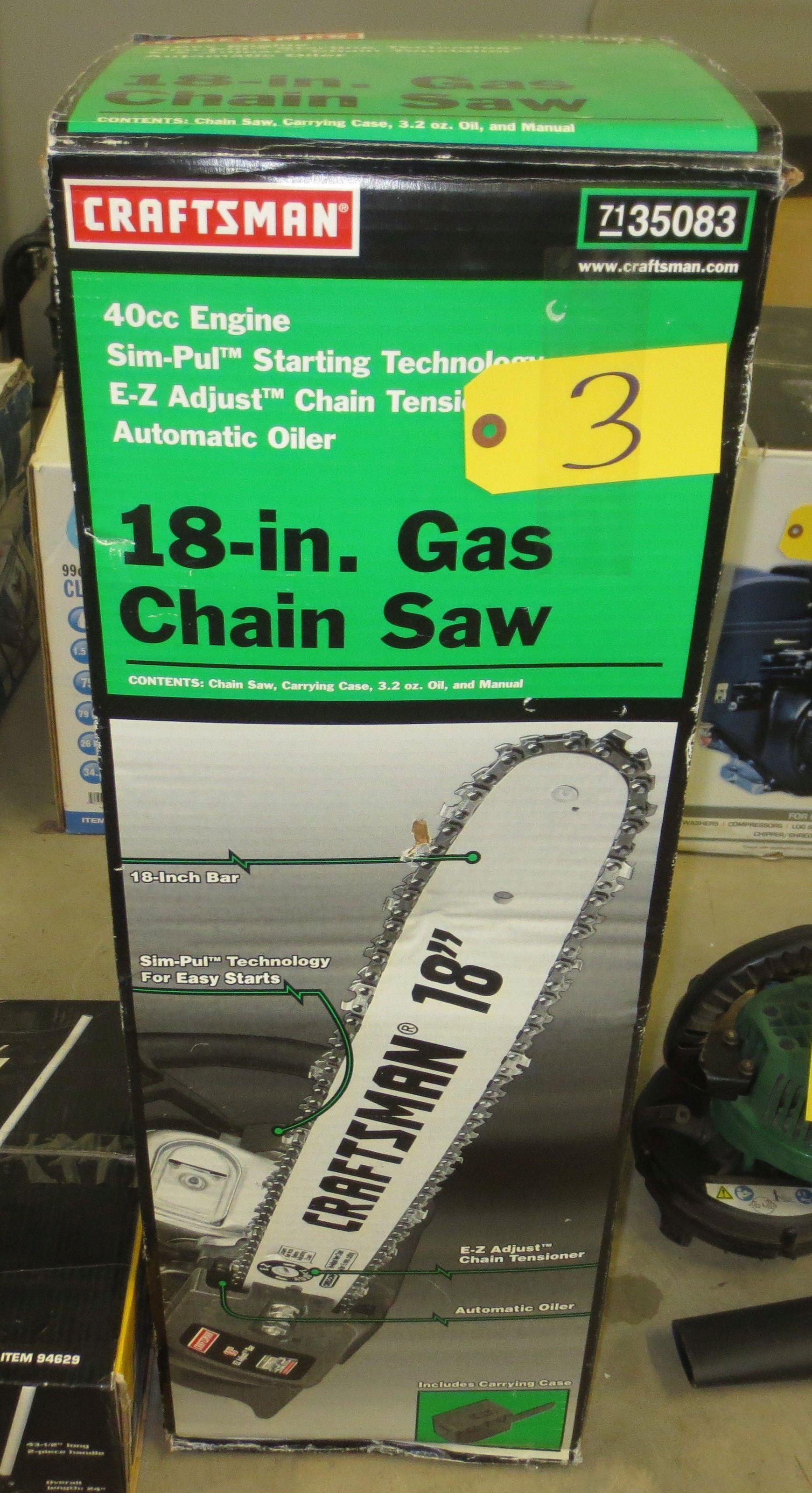 Craftsman 18" Gas Chainsaw