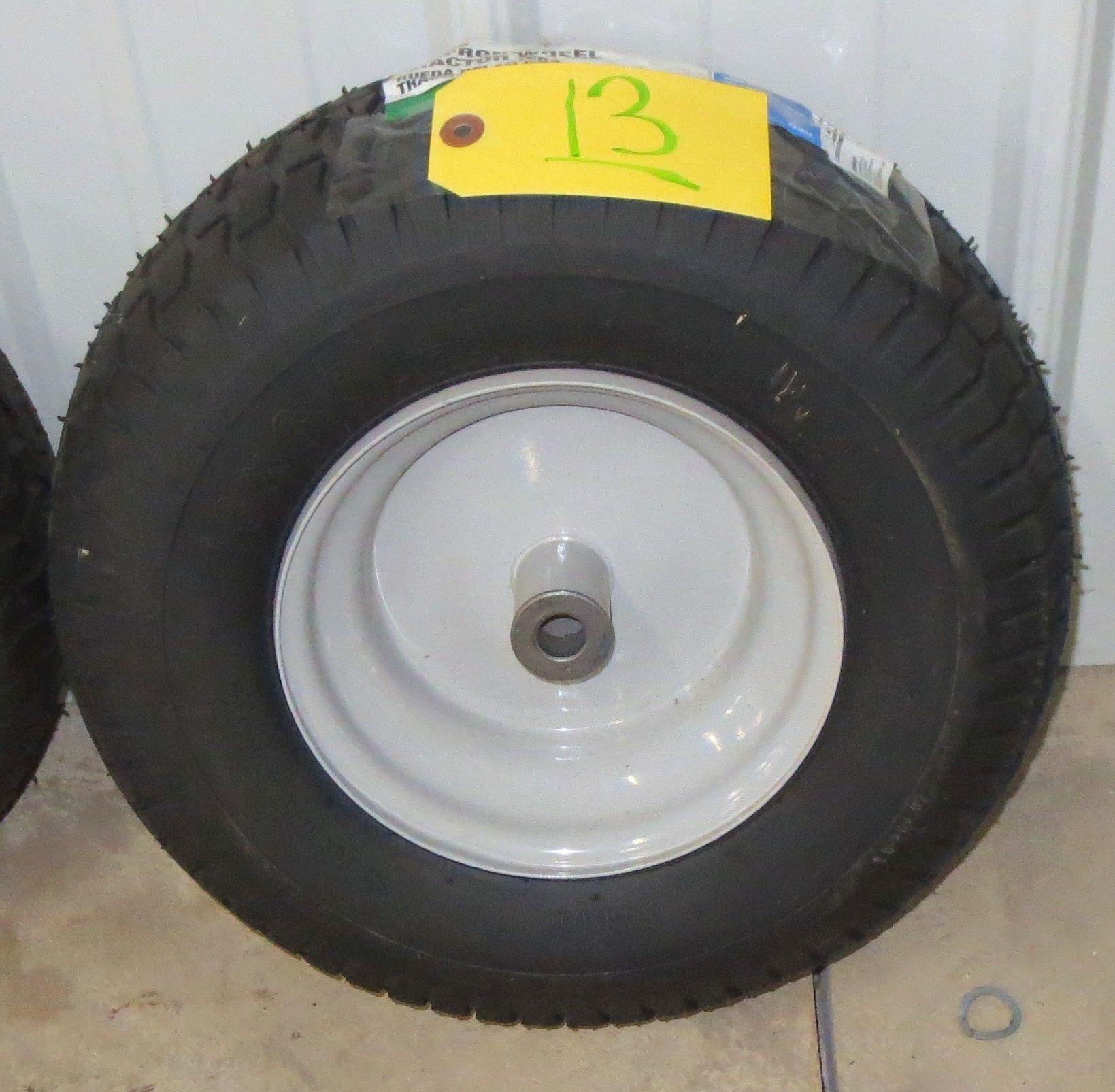 1 Tire and rim 16 inch front tractor tire 16 x 6.5