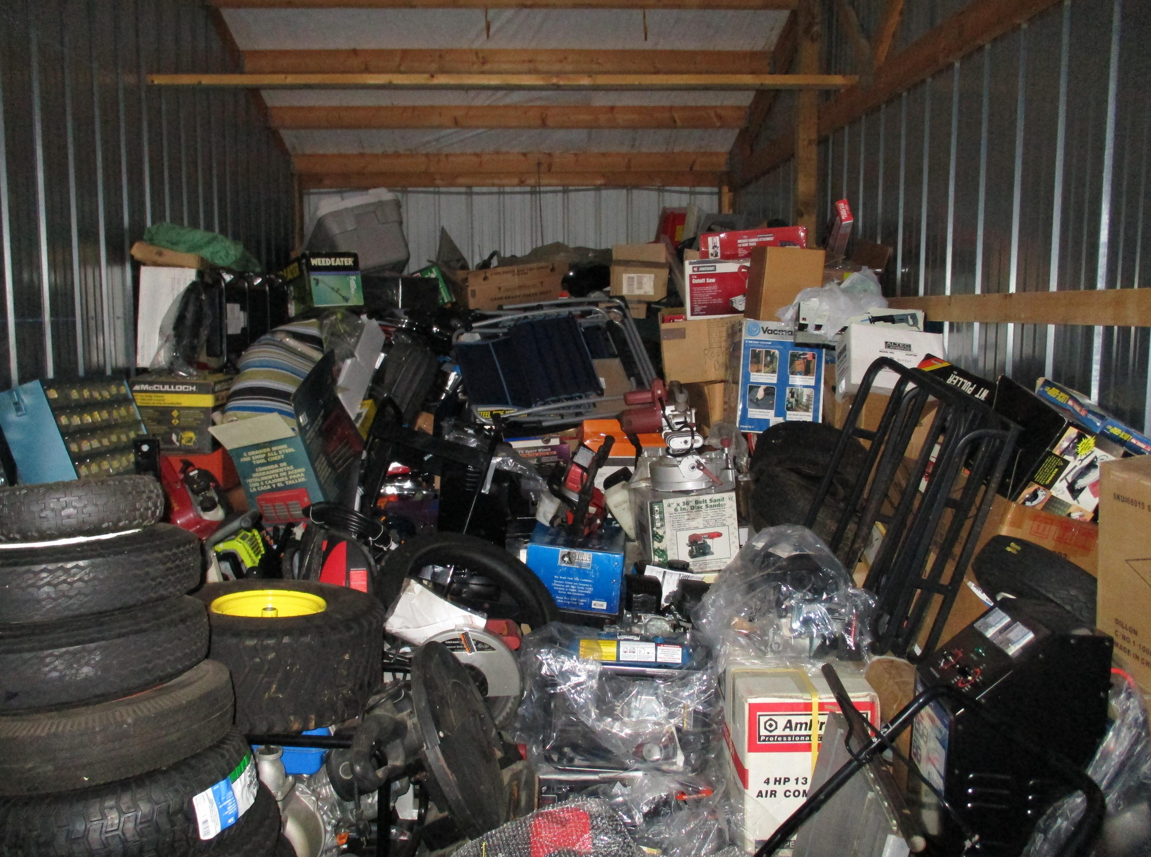 Contents of 10 x 28 ft, storage unit.