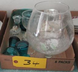 Candle Holders, Glasses