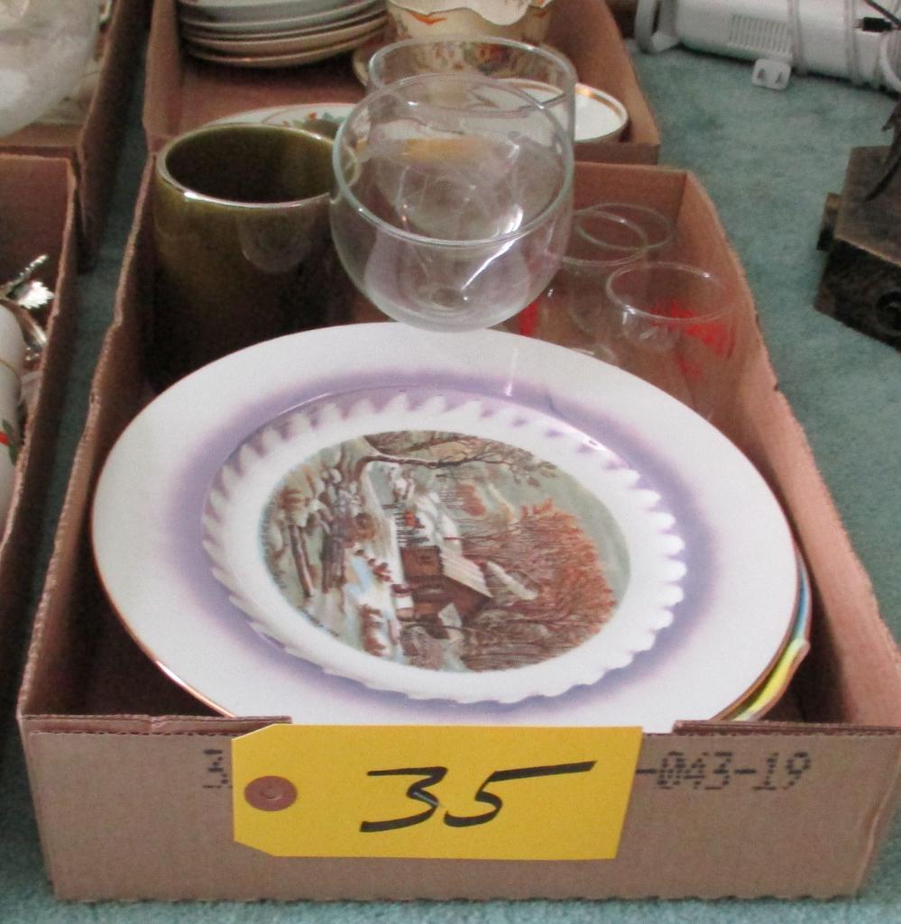 Glasses, Decorative Plate