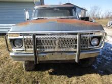 1976 Ford F-250 Manual Transmission, 4WD, Non-Running, Topper, Has Title