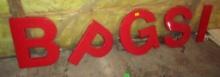 Large Plastic Letters