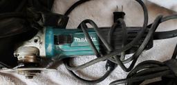 Makita 4" angle grinder, Master Force 4" angle grinder in Tuff built case