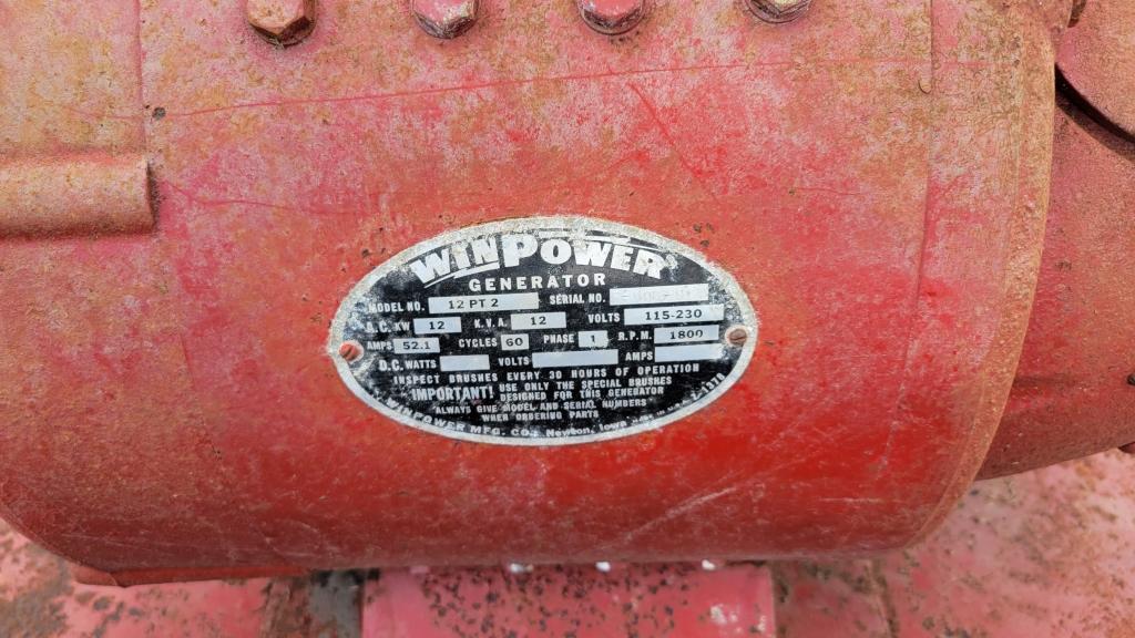 Winpower 12kw pto generator