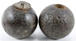 CIVIL WAR US CANNON BALL 6LB LOT OF 2   |   6lb cannon ball.         |   Co
