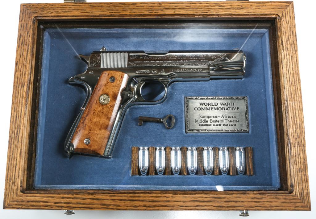 SET OF 6 CASED COLT 1911 COMMEMORATIVE PISTOLS