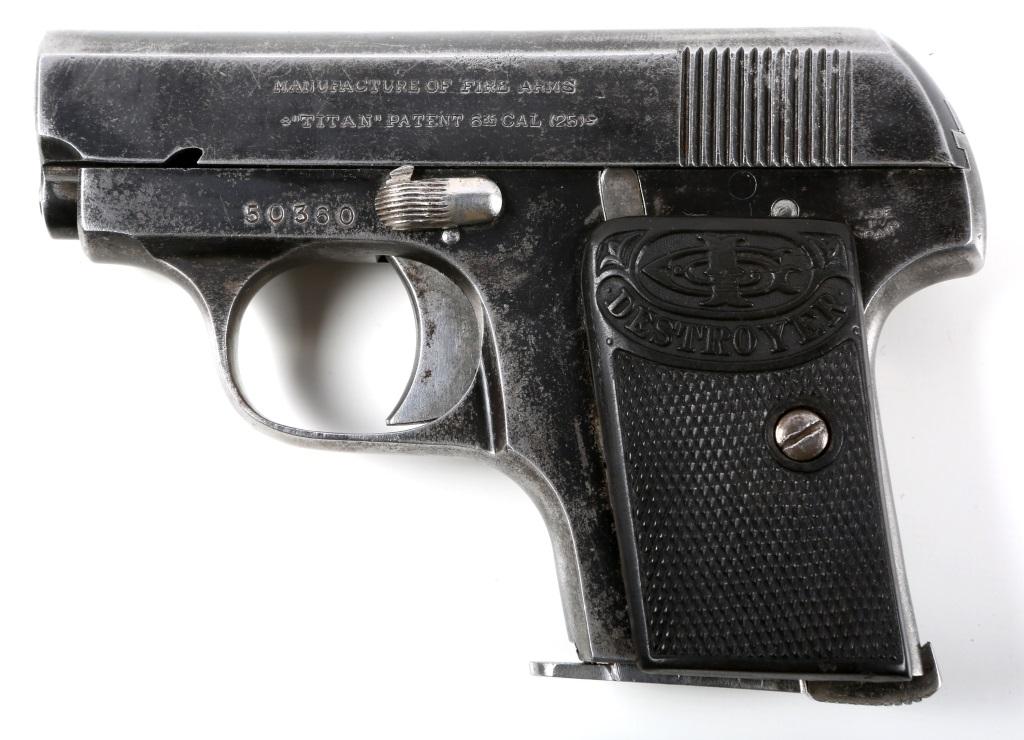 SPANISH TITAN PATENT .25 ACP PISTOL