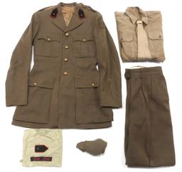 WWII DUTCH ARMY OFFICER FIELD UNIFORM & BELT