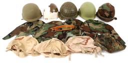 US MILITARY HELMET MIXED LOT OF 4