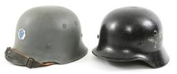 WWII GERMAN HELMET LOT OF 2