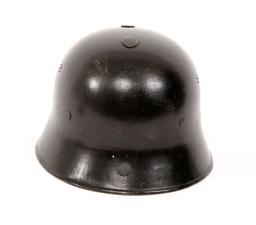 WWII GERMAN FIRE POLICE M34 DOUBLE DECAL HELMET