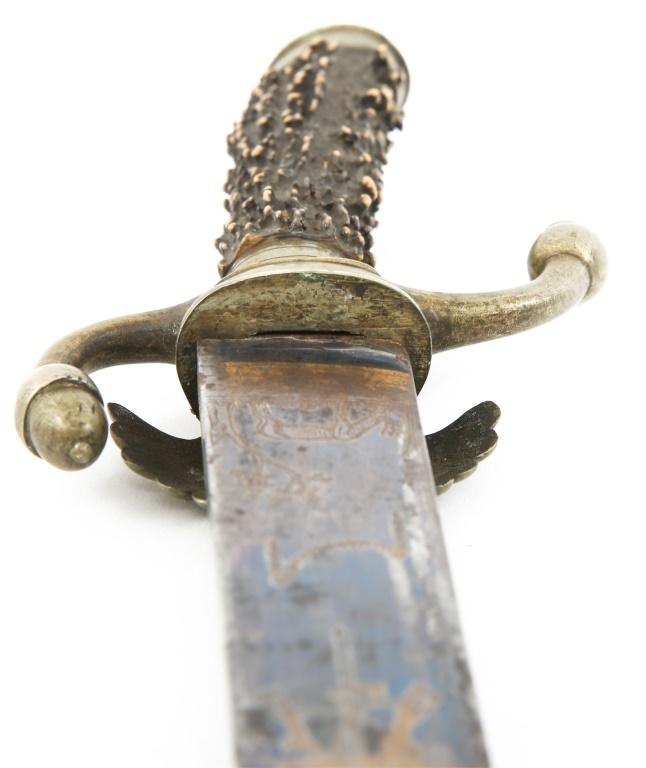 EARLY IMPERIAL GERMAN HUNTING CUTLASS DRESS DAGGER