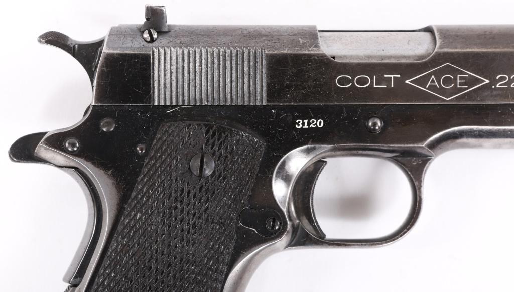 1931 COLT ACE .22 LR SEMI-AUTOMATIC PISTOL