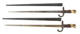 FRENCH MODEL 1874 T-BACK SWORD BAYONETS LOT OF 2