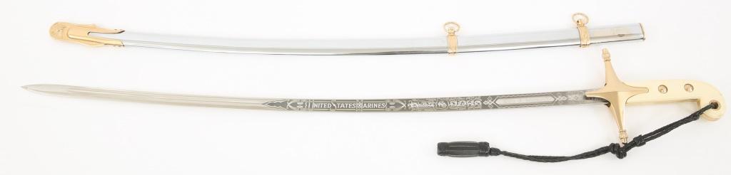 US MARINE CORPS OFFICER MAMELUKE OFFICER SWORD