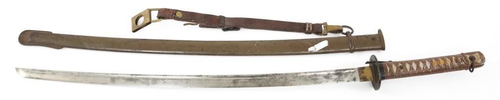 WWII JAPANESE NCO TYPE 95 GUNTO SWORD WITH HANGER