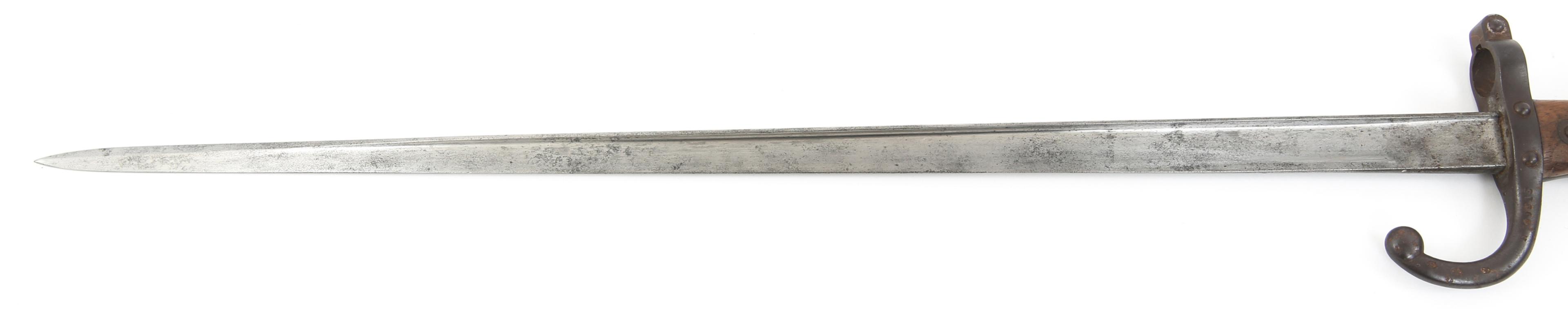 FRENCH MODEL 1874 GRAS SWORD BAYONET DATED 1879