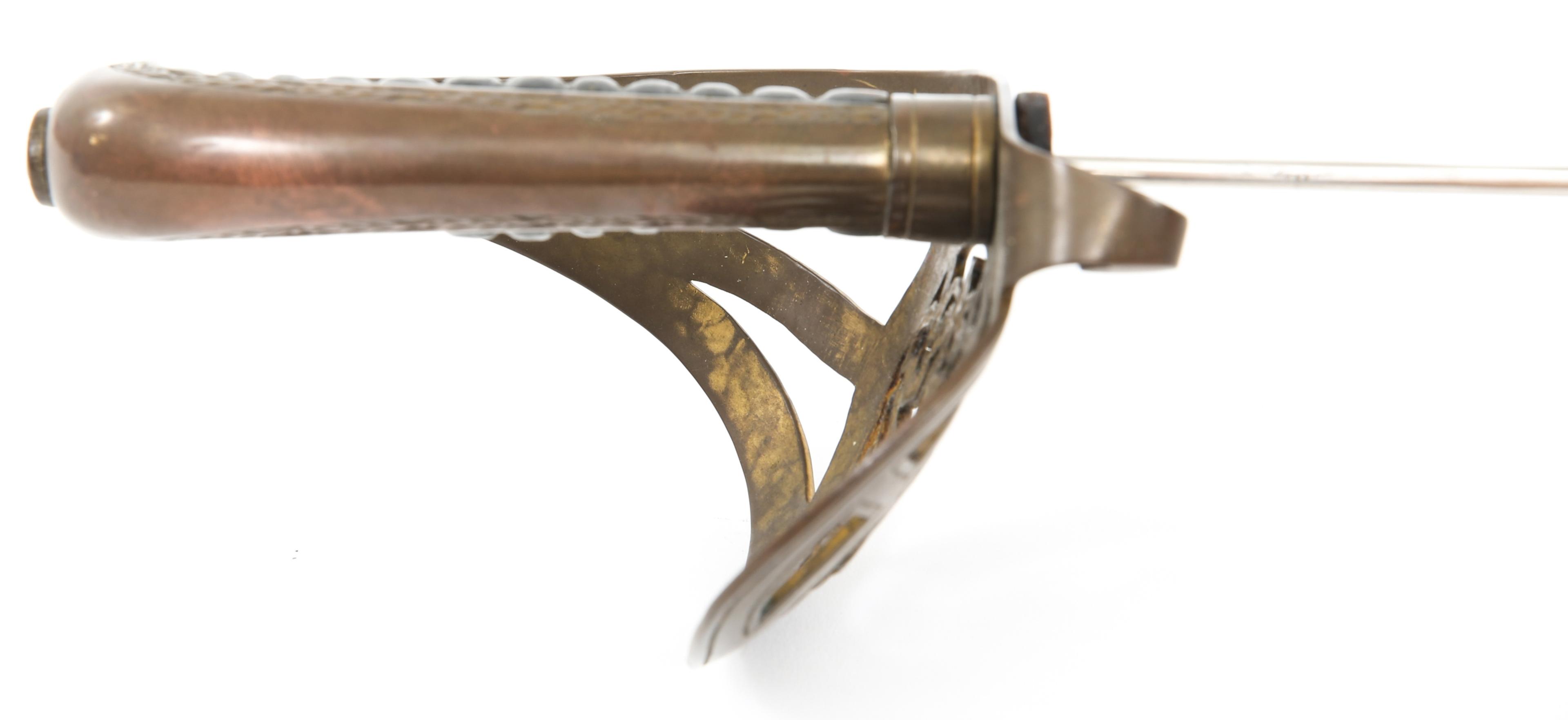 19th C. LATVIAN OFFICER SWORD WITH SCABBARD