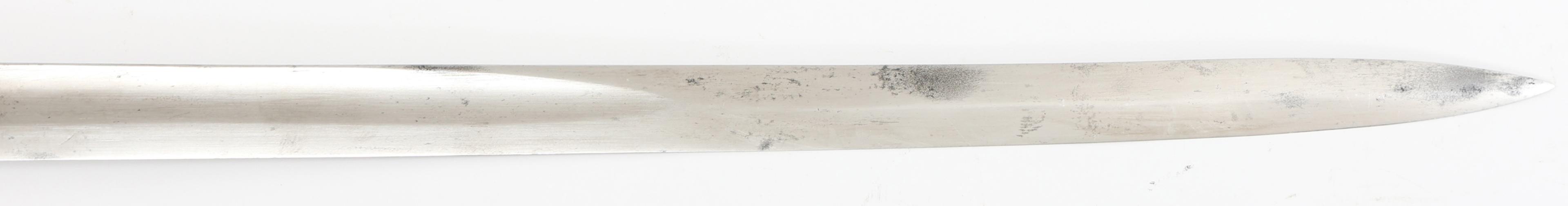 BRITISH RIFLE VOLUNTEERS M1827 ETCHED BLADE SWORD