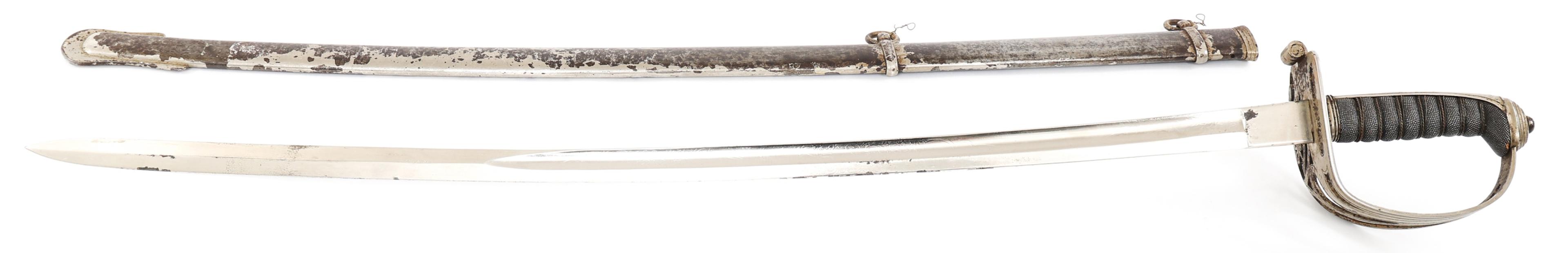 BRITISH RIFLE VOLUNTEERS M1827 ETCHED BLADE SWORD