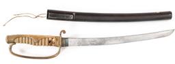 JAPANESE WAKIZASHI WITH KYU-GUNTO HANDLE AND SAYA